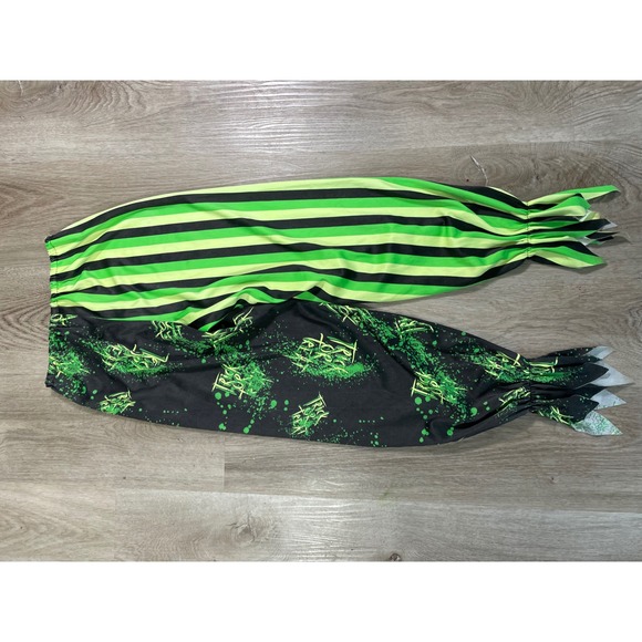 Spirit Halloween Clown Costume Kids Medium Green Black Trick or Treat Outfit - Picture 7 of 11